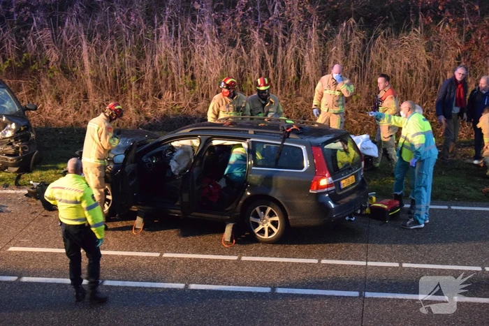 Ravage na botsing tussen twee voertuigen