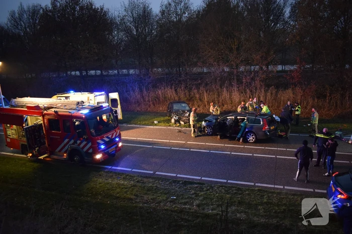 Ravage na botsing tussen twee voertuigen