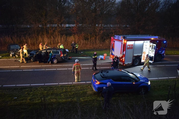 Ravage na botsing tussen twee voertuigen