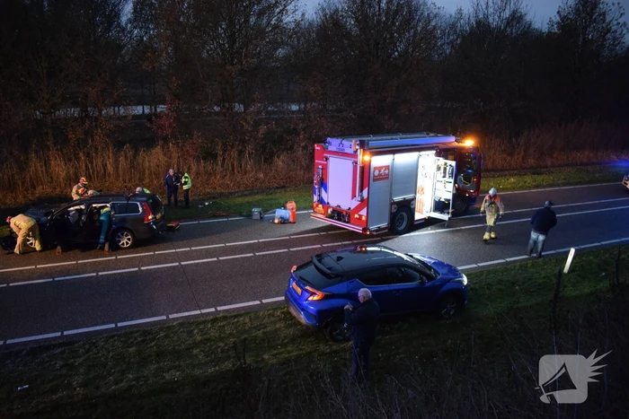 Ravage na botsing tussen twee voertuigen