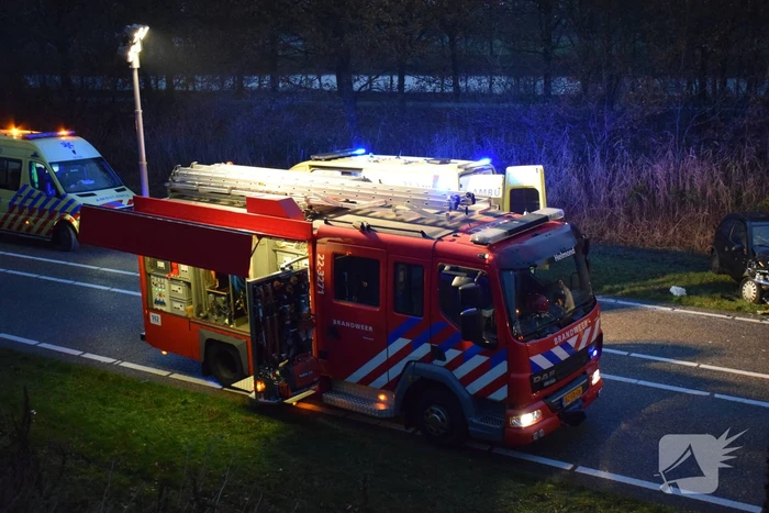 Ravage na botsing tussen twee voertuigen