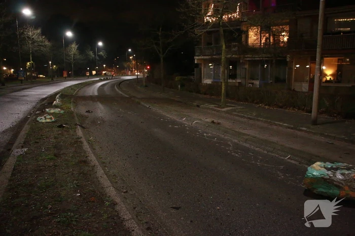 Grote ravage door eenzijdige aanrijding