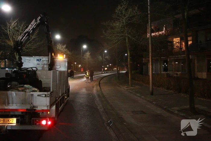 Grote ravage door eenzijdige aanrijding
