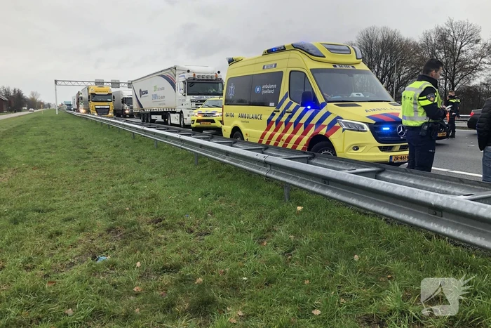 Snelweg dicht na ongeval