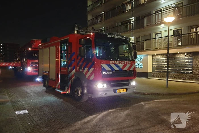 Brand in flat blijkt loos alarm