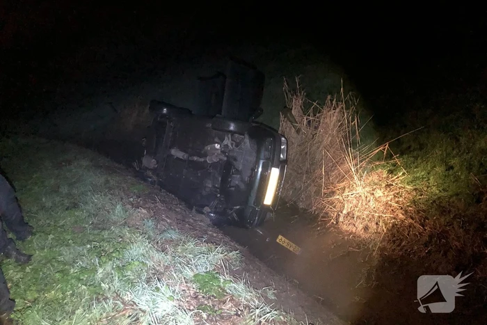 Meerdere voertuigen raken van dezelfde weg