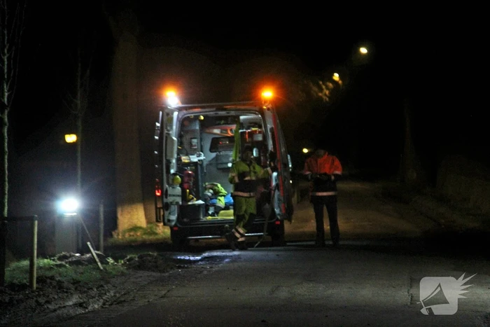 Gaslekkage langs doorgaande weg