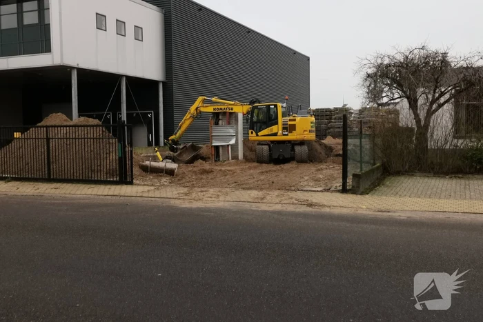 Gasleiding geraakt bij graafwerkzaamheden