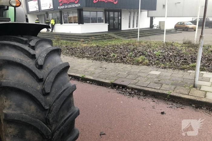 Boerenprotest bij distributiecentrum Albert Heijn