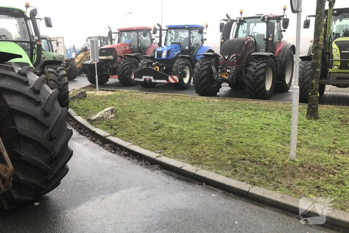 Boerenprotest bij distributiecentrum Albert Heijn