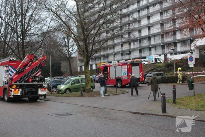 Hulpdiensten massaal ingezet voor flat