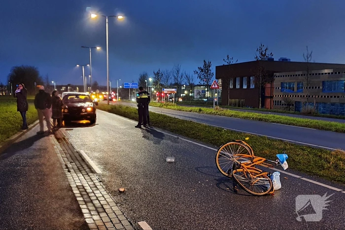 Fietser gewond bij aanrijding met auto