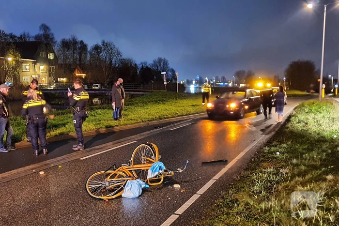 Fietser gewond bij aanrijding met auto