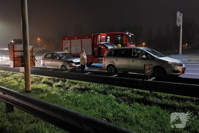 Meerdere voertuigen betrokken bij ongeval op snelweg