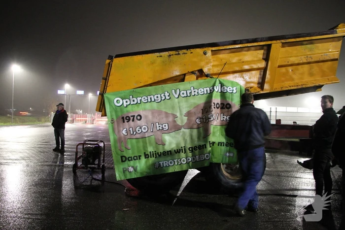 Boerenprotest Lidl Distributiecentrum