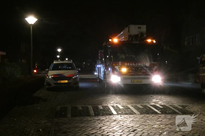 Schoorsteen geveegd na brand