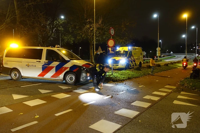 Scooterrijder gewond bij botsing met auto