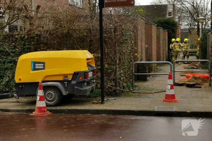 Gasleiding geraakt bij aanleg glasvezelkabel