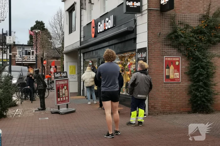 Grote drukte in winkelstraten