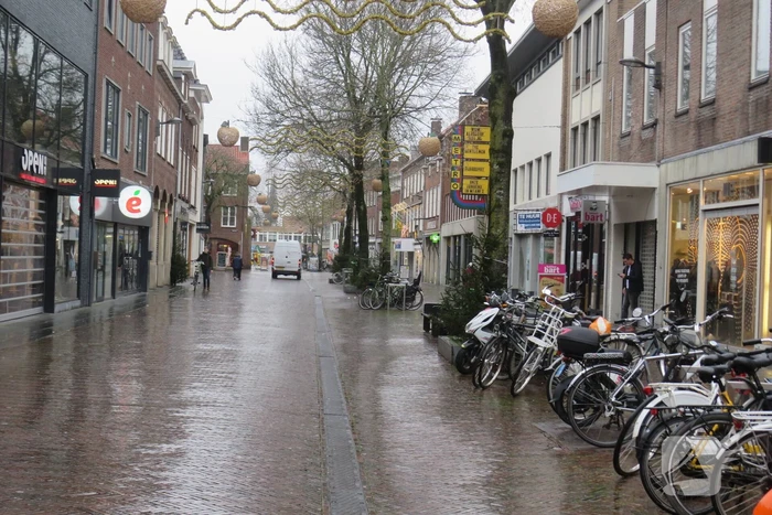 Lege winkelstraten in het centrum