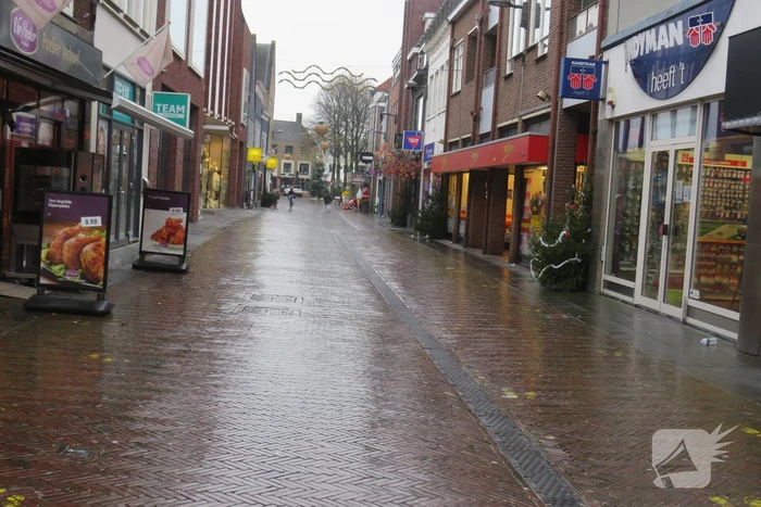 Lege winkelstraten in het centrum