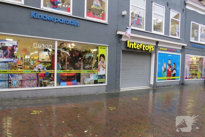 Lege winkelstraten in het centrum