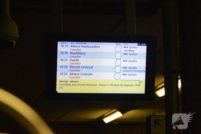 Treinverkeer ligt plat na aanrijding