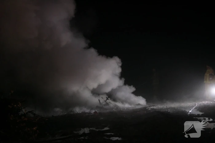 Flinke rookpluimen bij aangestoken buitenbrand