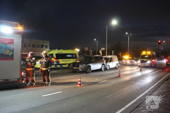 Verkeer ontregeld na botsing