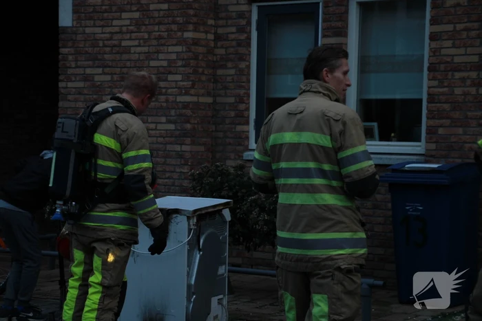 Wasdroger in brand in woning
