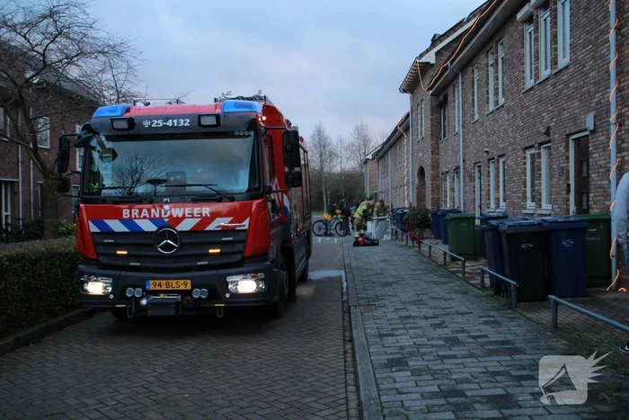 Wasdroger in brand in woning