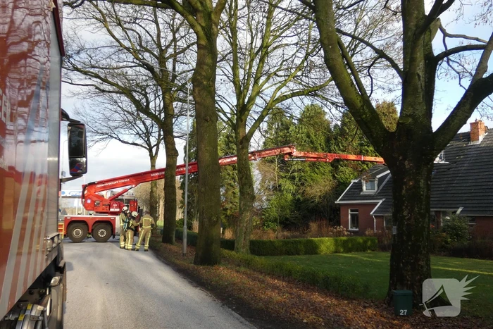 Flinke schoorsteenbrand bij woning