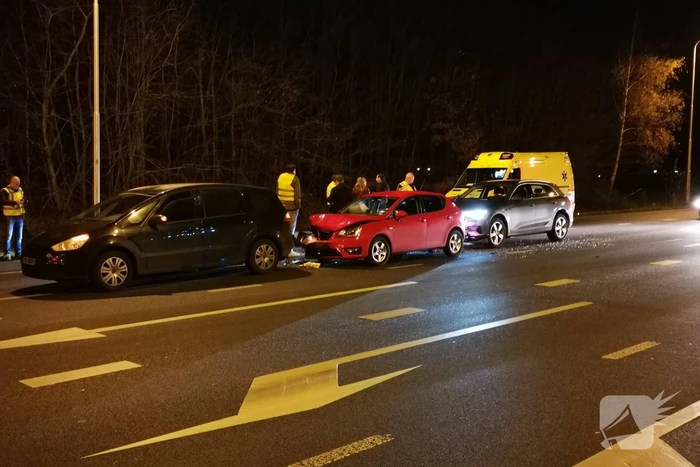 Botsing tussen meerdere auto's