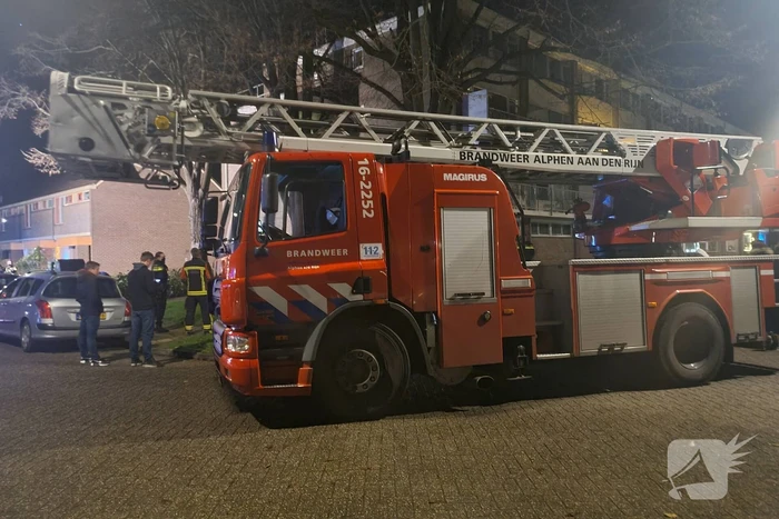 Brand in kelderbox van flat