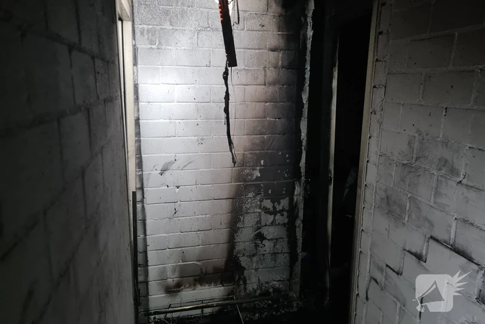 Brand in kelderbox van flat