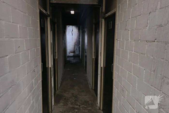 Brand in kelderbox van flat