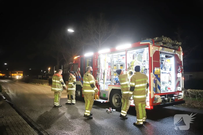 Flinke brand op zolder van woning