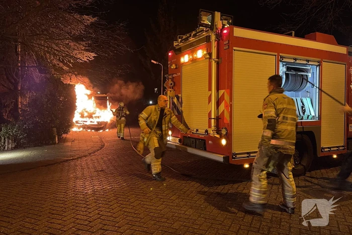Camper verwoest door brand