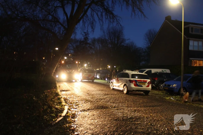Veel bekijks bij brand in schoorsteen