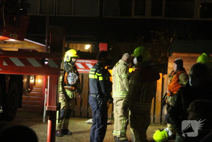Veel bekijks bij brand in schoorsteen