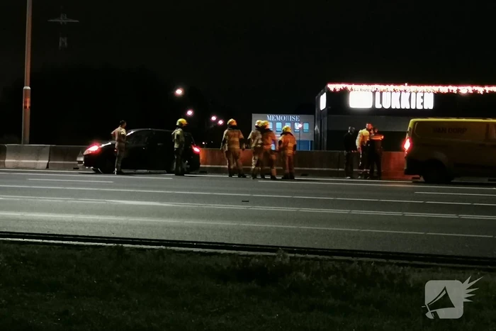 Rijbanen afgesloten na ongeval