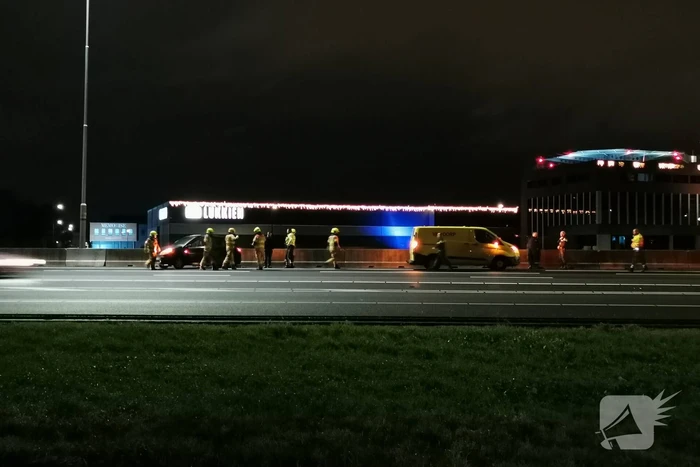 Rijbanen afgesloten na ongeval