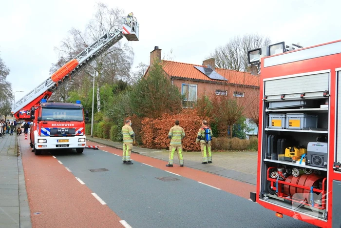Veel bekijks bij schoorsteenbrand