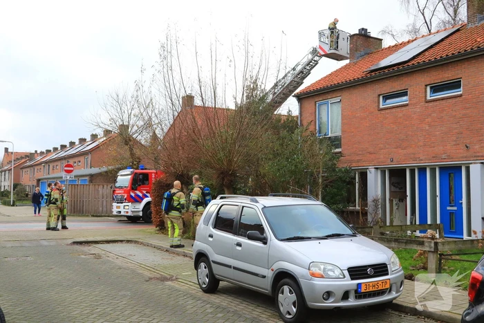 Veel bekijks bij schoorsteenbrand