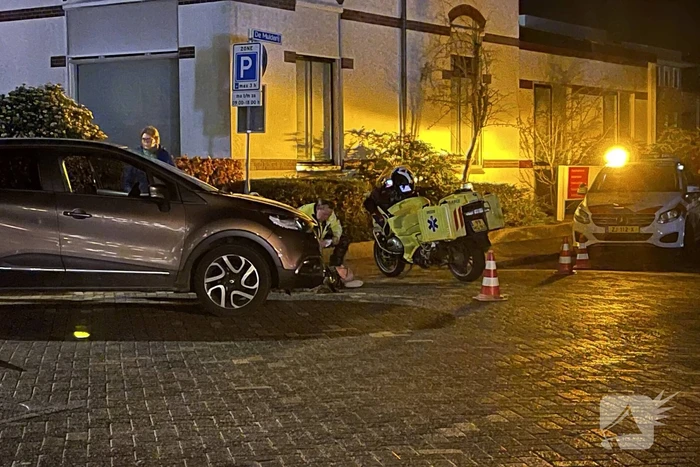 Voetganger met hond aangereden