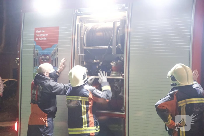 Brand in tuinhuis snel geblust