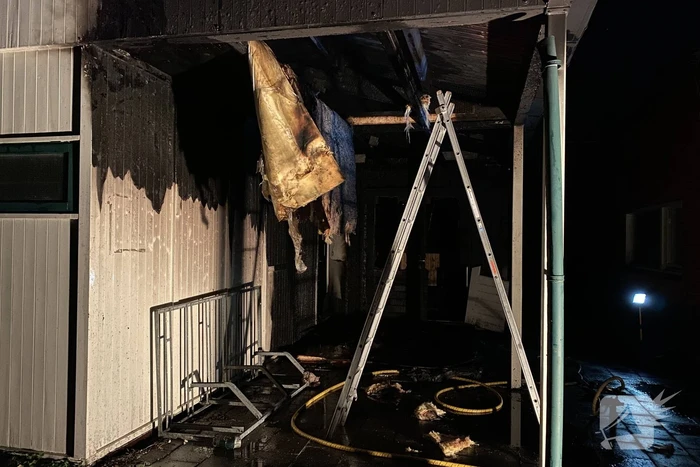 Schuur verwoest door brand