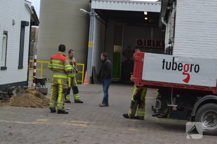 Gasleiding geraakt bij graafwerkzaamheden