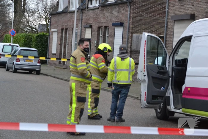 Straat afgesloten door gaslekkage in woning