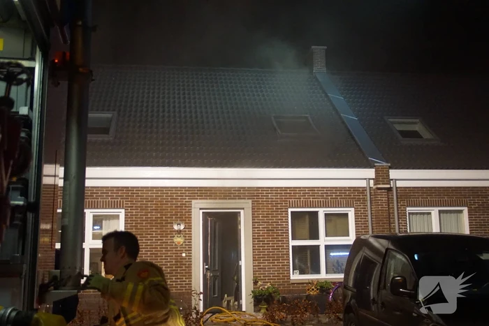 Veel rook bij brand in woning